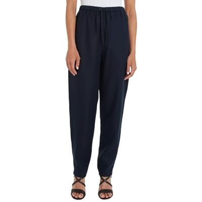 Tommy Hilfiger Dam Casual Linnebyxor Taper Pull On Byxa Ökenhimmel 44, Öken himmel, 70 SE Tommy Hilfiger Dam Casual Linnebyxor Taper Pull On Byxa Ökenhimmel 44, Öken himmel, 70 SE