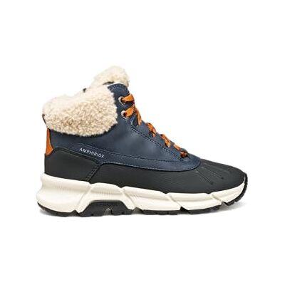 Geox J FLEXYPER Plus Boy Ankle Boot, Navy/DK orange, 28 EU, Navy Dk Orange, 28 EU Geox J FLEXYPER Plus Boy Ankle Boot, Navy/DK orange, 28 EU, Navy Dk Orange, 28 EU