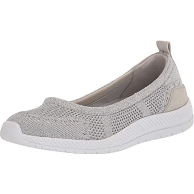 Easy Spirit Women's Glitz 2 Sneaker, Silver Knit, 7.5 Easy Spirit Women's Glitz 2 Sneaker, Silver Knit, 7.5