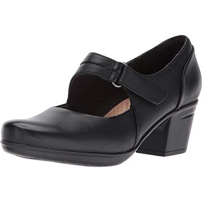 Clarks Women's, Emslie Lulin Mid Heel Pumps Black 7 N Clarks Women's, Emslie Lulin Mid Heel Pumps Black 7 N
