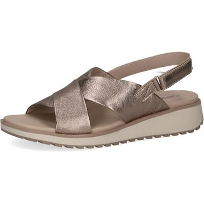 CAPRICE Sandal 9-28703-42 G-bredd, Tygransfärgad metallisk, 37 EU CAPRICE Sandal 9-28703-42 G-bredd, Tygransfärgad metallisk, 37 EU