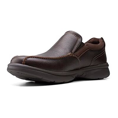 Clarks Bradley Step tofflor för män, Brun tumb, 39.5 EU Clarks Bradley Step tofflor för män, Brun tumb, 39.5 EU
