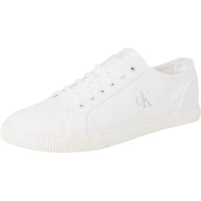 Calvin CK JEANS herr ESS VULC LOW MG CANVAS YM0YM01209 topp, vit (trippel ljus vit), 11 UK, Vit trippel ljus vit, 43.5 EU Calvin CK JEANS herr ESS VULC LOW MG CANVAS YM0YM01209 topp, vit (trippel ljus vit), 11 UK, Vit trippel ljus vit, 43.5 EU