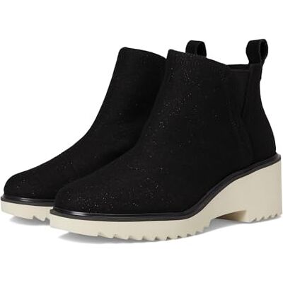 TOMS kvinnors Maude Fashion Boot, Black Shimmer Twill, 7 UK, Svart skimmer twill, 40 EU TOMS kvinnors Maude Fashion Boot, Black Shimmer Twill, 7 UK, Svart skimmer twill, 40 EU