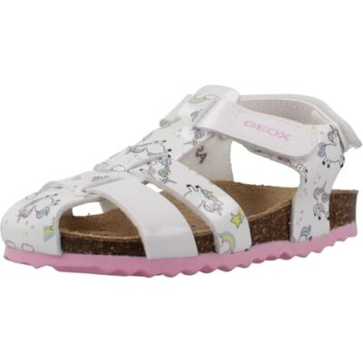 Geox Flicka B Sandal Chalki flicka, vit, 26 EU Geox Flicka B Sandal Chalki flicka, vit, 26 EU