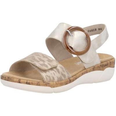 Remonte R6853, ankelrem sandaler, guld, 41 EU Remonte R6853, ankelrem sandaler, guld, 41 EU