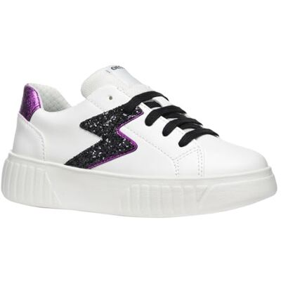 Geox flicka J Mikiroshi Girl A sneakers, vit lila, 37 EU Geox flicka J Mikiroshi Girl A sneakers, vit lila, 37 EU