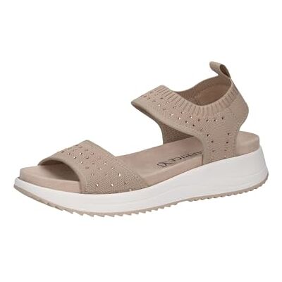 CAPRICE Damer 9-28710-44 platta sandaler, Sandstickad, 42 EU CAPRICE Damer 9-28710-44 platta sandaler, Sandstickad, 42 EU