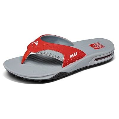REEF Fanning förspel flasköppnare flip flops för män, Röd/grå, 46 EU REEF Fanning förspel flasköppnare flip flops för män, Röd/grå, 46 EU