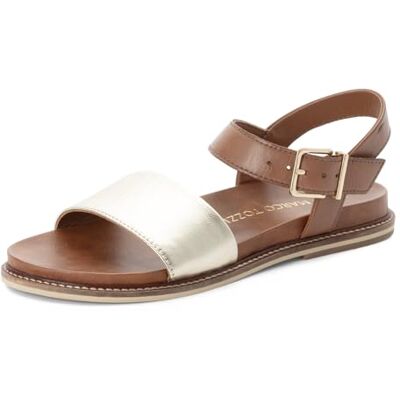 MARCO TOZZI dam 2–28400-46 sandaler, guld Comb, 37 EU MARCO TOZZI dam 2–28400-46 sandaler, guld Comb, 37 EU