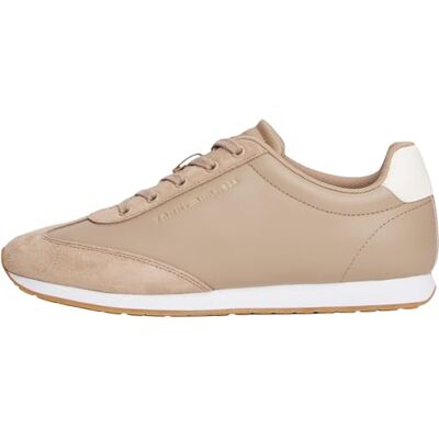 Tommy Hilfiger kvinnor arv mode löpare mix matt FW0FW08831 låg topp, beige (kustbrungrå), 7, Beige kustnära brungrå, 41 EU Tommy Hilfiger kvinnor arv mode löpare mix matt FW0FW08831 låg topp, beige (kustbrungrå), 7, Beige kustnära brungrå, 41 EU