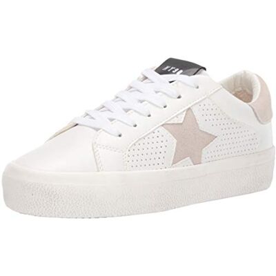 Steve Madden kvinnors Starling Sneaker, Vit Multi, 37 EU Steve Madden kvinnors Starling Sneaker, Vit Multi, 37 EU
