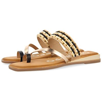GIOSEPPO Sandaler med kilklack för kvinnor, Oro, 2 UK GIOSEPPO Sandaler med kilklack för kvinnor, Oro, 2 UK
