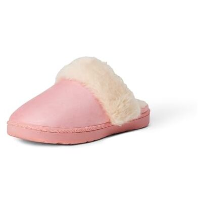 Amazon Essentials Tofflor för mysiga fuskpäls för flickor, Rosa, 4 US Big Kid Amazon Essentials Tofflor för mysiga fuskpäls för flickor, Rosa, 4 US Big Kid