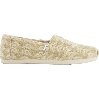 TOMS Alpargata Cloudbound Loafer Flat, Naturlig mångsidig vävd fuskpäls, 39 EU TOMS Alpargata Cloudbound Loafer Flat, Naturlig mångsidig vävd fuskpäls, 39 EU