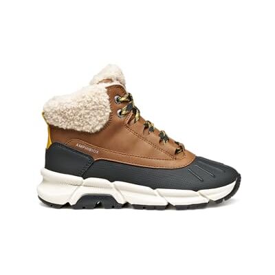 Geox J FLEXYPER Plus Boy Ankle Boot, Brun/Gul, 36 EU, Brun gul, 36 EU Geox J FLEXYPER Plus Boy Ankle Boot, Brun/Gul, 36 EU, Brun gul, 36 EU