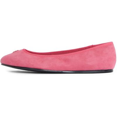 Tommy Hilfiger TH-HÅRDVARE SUEDE BALLERINA, ROSA (Hibiskusrosa), 3,5 UK, Rosa hibiskusrosa, 36 EU Tommy Hilfiger TH-HÅRDVARE SUEDE BALLERINA, ROSA (Hibiskusrosa), 3,5 UK, Rosa hibiskusrosa, 36 EU