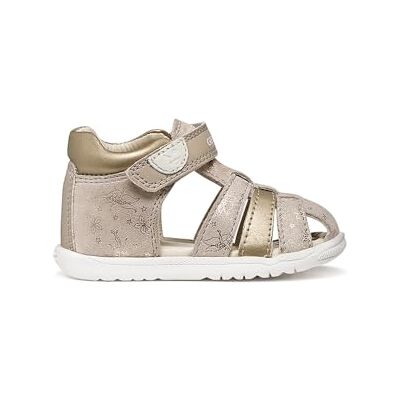 Geox Baby flicka B MACCHIA Gir Sandal, BEIGE/platinum, 20 EU Geox Baby flicka B MACCHIA Gir Sandal, BEIGE/platinum, 20 EU