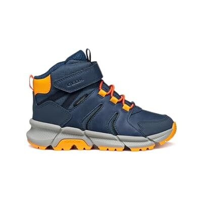 Geox J FLEXYPER Plus Boy Ankle Boot, Denim/orange, 39 EU, Denim orange, 39 EU Geox J FLEXYPER Plus Boy Ankle Boot, Denim/orange, 39 EU, Denim orange, 39 EU