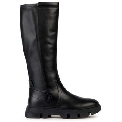 Geox Dam D Vilde Knee High Boot, svart, 41 EU Geox Dam D Vilde Knee High Boot, svart, 41 EU