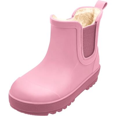 Playshoes Unisex barn varmfoder gummistövlar, Tpe rosa, 19 EU Playshoes Unisex barn varmfoder gummistövlar, Tpe rosa, 19 EU