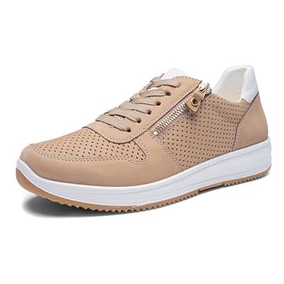 ARA Damsneakers, sand, vit, 40 EU bred, Sand vit, 40 EU Weit ARA Damsneakers, sand, vit, 40 EU bred, Sand vit, 40 EU Weit