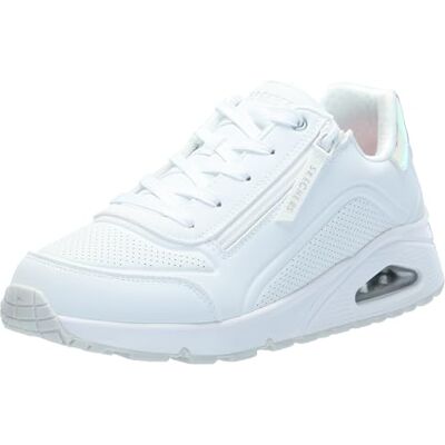 Skechers Uno Gen1 Sneaker för flickor, Vit syntetisk trim, 9.5 UK Child Skechers Uno Gen1 Sneaker för flickor, Vit syntetisk trim, 9.5 UK Child