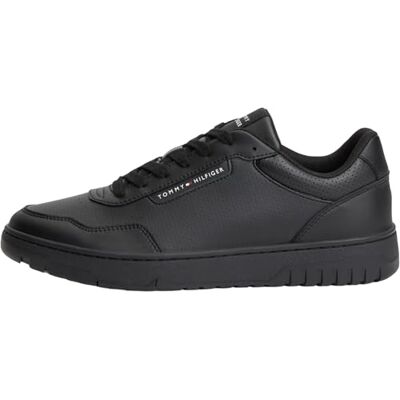 Tommy Hilfiger herr Th Basket Core läder FM0FM05927 låg topp, svart, 11 Tommy Hilfiger herr Th Basket Core läder FM0FM05927 låg topp, svart, 11
