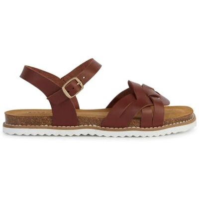 Geox Damer D LEUCA A platt sandal, konjak, 39 EU, konjak, 39 EU Geox Damer D LEUCA A platt sandal, konjak, 39 EU, konjak, 39 EU