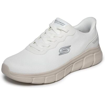 Skechers Herr Bobs B Flex Glacial Edge Basket, Vit Mesh, 46 EU Skechers Herr Bobs B Flex Glacial Edge Basket, Vit Mesh, 46 EU
