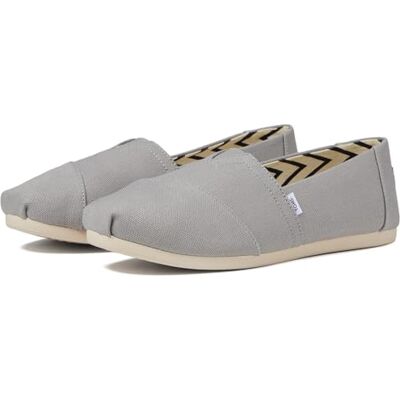 TOMS Kvinnor Espadrille, Drizzle grå återvunnen bomullsduk, 37.5 EU TOMS Kvinnor Espadrille, Drizzle grå återvunnen bomullsduk, 37.5 EU