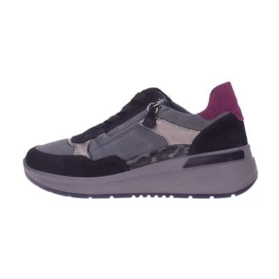 ARA Garda sneakers för kvinnor, Blå grafit kashmir stål lila, 42.5 EU bred ARA Garda sneakers för kvinnor, Blå grafit kashmir stål lila, 42.5 EU bred