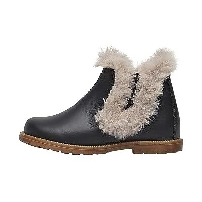 Falcotto WINTER WOOD FUR-ankelstövlar i läder med pälsdetalj, Svart, 18 EU Falcotto WINTER WOOD FUR-ankelstövlar i läder med pälsdetalj, Svart, 18 EU