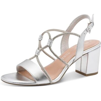 MARCO TOZZI dam 2–28388-46 sandaler, silver, 38 EU MARCO TOZZI dam 2–28388-46 sandaler, silver, 38 EU
