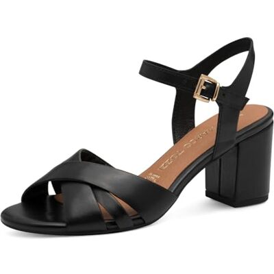 MARCO TOZZI Damer 2-28327-44 sandal, svart, 37 EU MARCO TOZZI Damer 2-28327-44 sandal, svart, 37 EU
