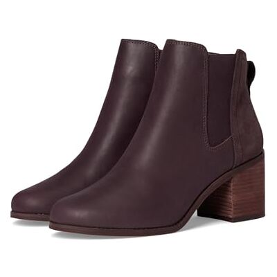 TOMS kvinnors Evelyn Chelsea Boot, BlackBerry läder/mocka, 7,5 UK, Blackberry läder mocka, 41 EU TOMS kvinnors Evelyn Chelsea Boot, BlackBerry läder/mocka, 7,5 UK, Blackberry läder mocka, 41 EU