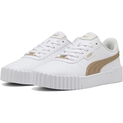 PUMA dam Carina 3.0 DAYINIGHT sneakers, vitt guld, 8 UK, vit guld, 42 EU PUMA dam Carina 3.0 DAYINIGHT sneakers, vitt guld, 8 UK, vit guld, 42 EU