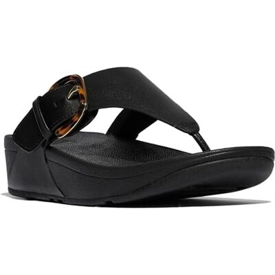 Fitflop kvinnors LULU hartsspänne läder tåstolpsandaler, svart, 9 UK, Svart, 43 EU Fitflop kvinnors LULU hartsspänne läder tåstolpsandaler, svart, 9 UK, Svart, 43 EU