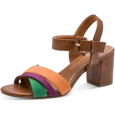 MARCO TOZZI dam 2–28325-44 sandaler, konjak multi, 36 EU MARCO TOZZI dam 2–28325-44 sandaler, konjak multi, 36 EU