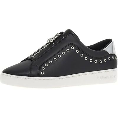 Michael Kors Keaton Zip Slip On Sneaker för kvinnor, Svart, 36.5 EU Michael Kors Keaton Zip Slip On Sneaker för kvinnor, Svart, 36.5 EU