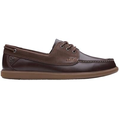 Clarks Bratton Boat Mens Dark Brown Lea, 6 Clarks Bratton Boat Mens Dark Brown Lea, 6