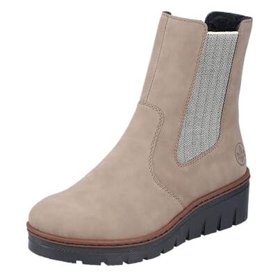 Rieker Dam X9180 Chelsea stövlar, Beige, 36 EU Rieker Dam X9180 Chelsea stövlar, Beige, 36 EU