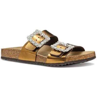 Geox Damer D BRIONIA R A platt sandal, kaffe, 38 EU, kaffe, 38 EU Geox Damer D BRIONIA R A platt sandal, kaffe, 38 EU, kaffe, 38 EU
