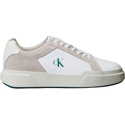 Calvin jeans herr Chunky Cupsole snörning LTH mix YM0YM01348 låg topp, vit (Chateau//Bright vit/Galapagos), 11, Vitt chateau ljust vit galapagos, 43.5 EU Calvin jeans herr Chunky Cupsole snörning LTH mix YM0YM01348 låg topp, vit (Chateau//Bright vit/Galapagos), 11, Vitt chateau ljust vit galapagos, 43.5 EU
