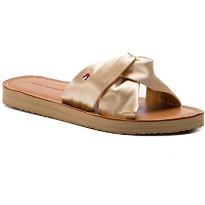 Tommy Hilfiger FW0FW04014, sandaler dam, Varm sand 298, 38 EU Tommy Hilfiger FW0FW04014, sandaler dam, Varm sand 298, 38 EU