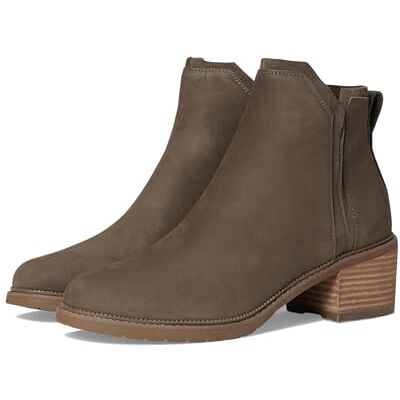 TOMS Dam Hailey rund tå dra på vardagliga stövlar ankel låg klack 2,5-5 cm svart, Kantin läder, 40 EU TOMS Dam Hailey rund tå dra på vardagliga stövlar ankel låg klack 2,5-5 cm svart, Kantin läder, 40 EU