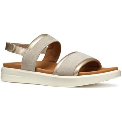 Geox Damer D XAND 2S A sandal, ljust taupe/Lt Gold, 38 EU, Lt Taupe LT Gold, 38 EU Geox Damer D XAND 2S A sandal, ljust taupe/Lt Gold, 38 EU, Lt Taupe LT Gold, 38 EU