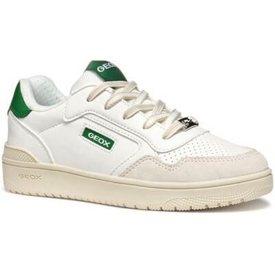 Geox Pojke WaShiba Boy D Basket, Vit grön, 33 EU Geox Pojke WaShiba Boy D Basket, Vit grön, 33 EU