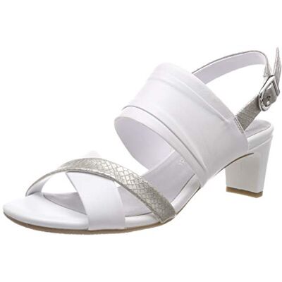 Weber skor dam Florens 01 Slingback sandaler, Vit kombi 001, 41 EU Weber skor dam Florens 01 Slingback sandaler, Vit kombi 001, 41 EU