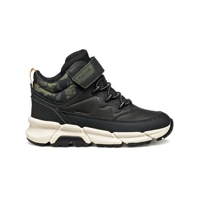 Geox J FLEXYPER Plus Boy Ankle Boot, Svart/Militär, 37 EU, Svart militär, 37 EU Geox J FLEXYPER Plus Boy Ankle Boot, Svart/Militär, 37 EU, Svart militär, 37 EU